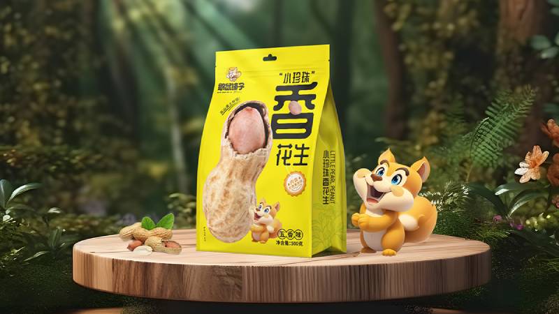 憨鼠铺子花生包装设计